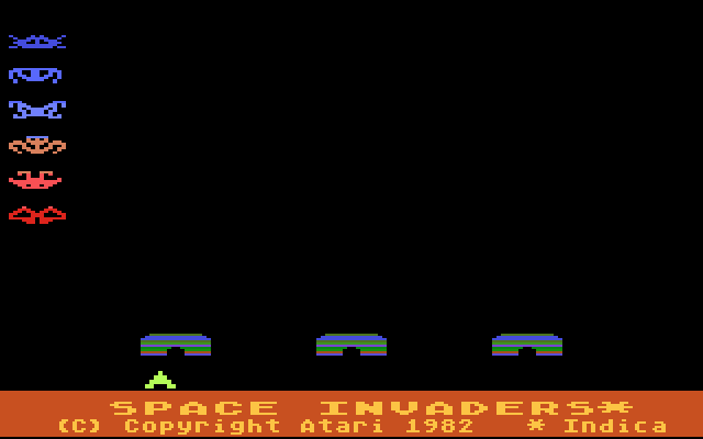 Space Invaders (1982) (Atari) Screenshot